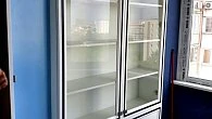 Шкаф со стеклом двухдверный МДФ Эмаль белая (фото 1)