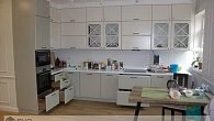 Угловая кухня неоклассика с порталом Модель-3.8 эмаль/МДФ ИФ190402 (фото 12)
