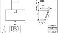 Вытяжка FABER SOFT EDGE A80 ROSSO JAIPUR (фото 3)