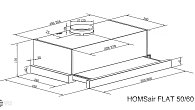 Вытяжка HOMSair FLAT 60 черный (фото 2)