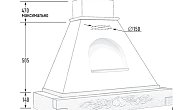Вытяжка Viaona Cappe Сильвия 90 с окном ВМ-510/52 new faber (фото 6)