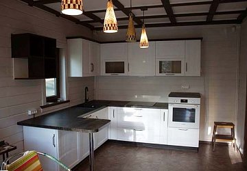 Угловая кухня неоклассика Марсель/Шервуд пленка/МДФ РН190201