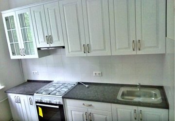 Прямая кухня классика Шпон/МДФ/ЛДСП