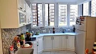 Угловая кухня неоклассика Париж эмаль/МДФ с патиной РЯ180306 (фото 2)