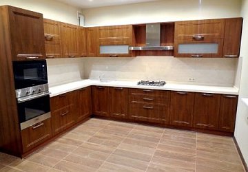 Угловая кухня неоклассика Эйвон пленка/МДФ РЯ180303 