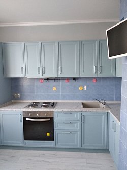 Угловая кухня классика МДФ ПВХ 19 мм Локарно Лагуна П44 ЛМ200706