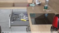 Угловая кухня лофт Cleaf Beton Dark пластик/МДФ/ЛДСП РБ190302 (фото 8)