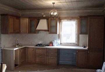 Угловая кахня классика Елизавета Массив дуба кантри РР190505