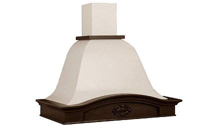 Viaona Cappe Лилия 90 с декором луизина c ВМ-550 ERA (elica) слоновая кость1