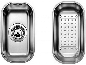 Blanco Supra 160-U с коландром Cталь полированная1