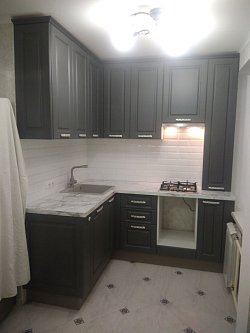 Угловая кухня неоклассика Лонгфорд пленка/МДФ ЛТ191101