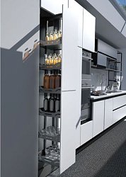 Механизм для высоких шкафов с необходимыми фурнитурами