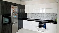 Угловая кухня хай-тек Алвик Luxe metallo пластик/МДФ/ЛДСП РД180101 (фото 4)
