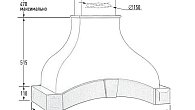 Вытяжка Viaona Cappe Эпоха 90 ППУ с ВМ-750/52 new faber бежевый муар (фото 6)