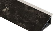 Пристеночный бортик Мрамор Эрамоза чёрный (фото 1)