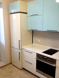 Прямая кухня модерн эмаль/МДФ РД180601