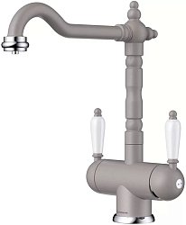 Omoikiri Amagasaki-GR латунь/гранит/leningrad grey 1