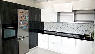 Угловая кухня хай-тек Алвик Luxe metallo пластик/МДФ/ЛДСП РД180101 (фото 5)