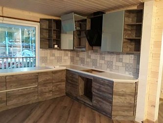 Угловая кухня неоклассика Клиф/Formica пластик/МДФ/ЛДСП РК1903091