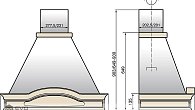 Вытяжка Elikor Вилла Фрукты 90П-650-П3Д бежевый / дуб неокрашенный (фото 4)