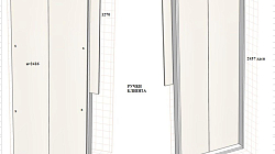 Встроенный шкаф на лоджию РБ230303Ш
