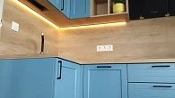 Угловая кухня C8 МДФ эмаль матовая RAL 5024 pastel blue ШТ200301 (фото 8)