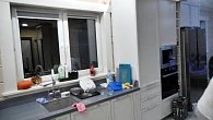 Угловая кухня модерн с островом Леон Бьянка пленка/МДФ РН180602 (фото 7)