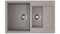 Мойка OMOIKIRI Daisen 78-2T-GR Tetogranit/leningrad grey (фото 1)