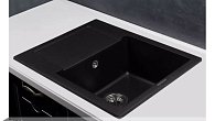 Мойка KUPPERSBERG MODENA 1B1D BLACK METALLIC композитная (фото 2)