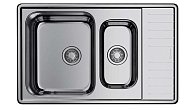 Мойка Omoikiri Sagami 79-2-IN нержавеющая сталь/нержавеющая сталь (фото 1)