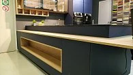Угловая кухня хай-тек Fenix NTM Клиф/StopSol пластик/МДФ (фото 10)