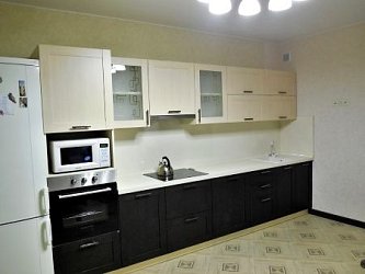 Прямая кухня модерн Техно пленка/МДФ венге 360 см1