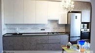 Прямая кухня Alvic supermatt blanco zenit / Osiris titanio sm ШТ200705 (фото 1)