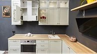 Угловая кухня скандинавский стиль эмаль/МДФ 4800 см (фото 5)