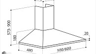 Вытяжка LEX BASIC 600 IVORY LIGHT (белый антик) (фото 4)