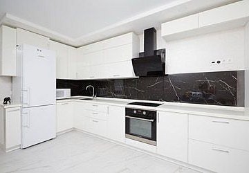 Угловая кухня модерн пластик/МДФ 185х440см РН190406