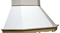 Вытяжка Viaona Cappe Изабелла угловая с ВМ-510/70 new faber белый муар (фото 1)