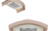 Вытяжка Elikor Ротонда 90П-650-П3Д бежевый / дуб крем патина золото (фото 3)