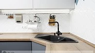 Угловая кухня модерн с порталом Феникс Grigio пластик/МДФ ИТ190407 (фото 12)