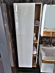 Ванная шкаф 80 см с стеклянной перегородкой