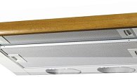 Вытяжка Elikor Интегра 60П-400-В2Л белый / дуб коричневый (фото 1)