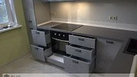 Угловая кухня модерн пленка ПВХ Фьорд / пластик бетон Чикаго ЛН200801 (фото 8)