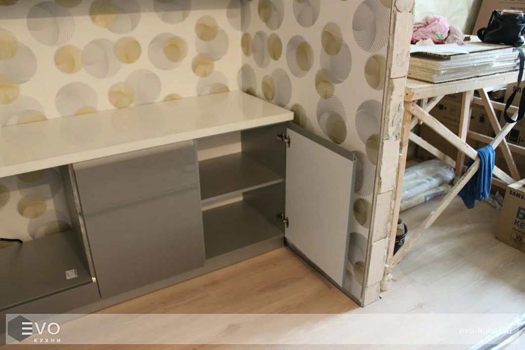 Угловая кухня лофт пластик/МДФ/акрил РН200802 (фото 5)