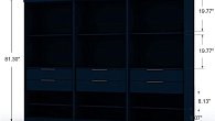 Шкаф большой распашной темно-синий (фото 10)