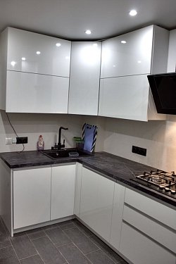 Угловая кухня модерн пластик/МДФ/ЛДСП ручка C1 РЯ180612