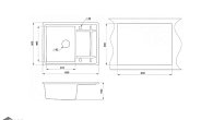 Мойка EMAR EMQ-1650.Q Агат (фото 2)
