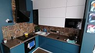 Угловая кухня модерн Breeze/Alva эмаль/МДФ РК200204 (фото 1)