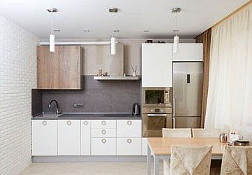 Прямая кухня модерн Тимбер/Alvic Blanco пластик/МДФ/ЛДСП ИТ190303