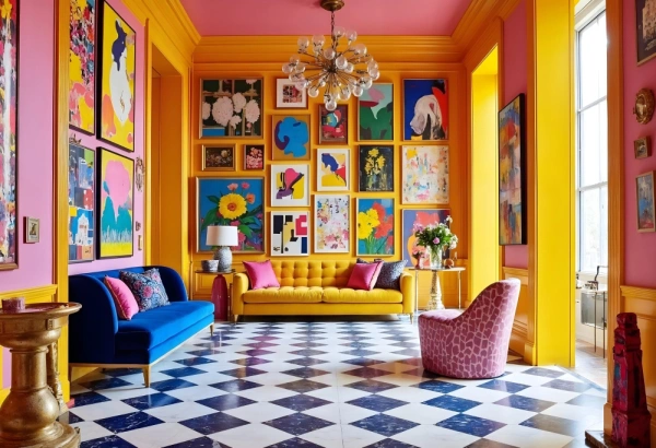 Интерьер в стиле поп-арт