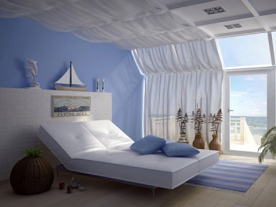 Спальня в морском стиле
